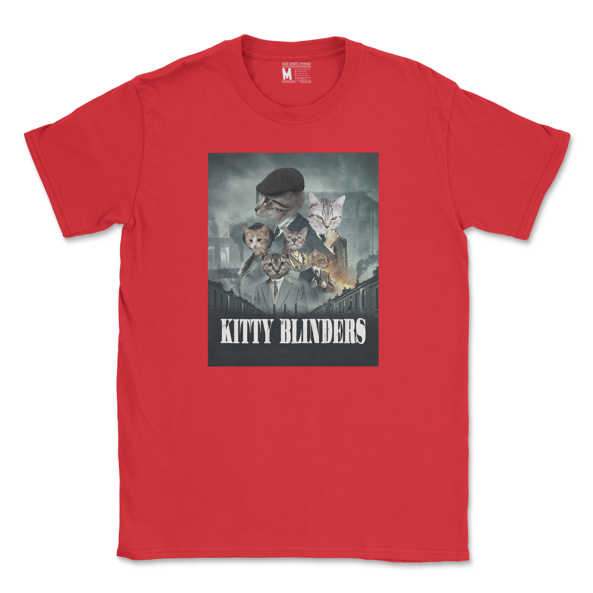 Gildan SoftStyle T-Shirt Kitty Blinders in Red