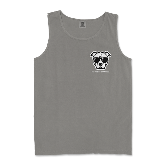 Comfort Colors Tank Top Pee Where You Want  in Grey