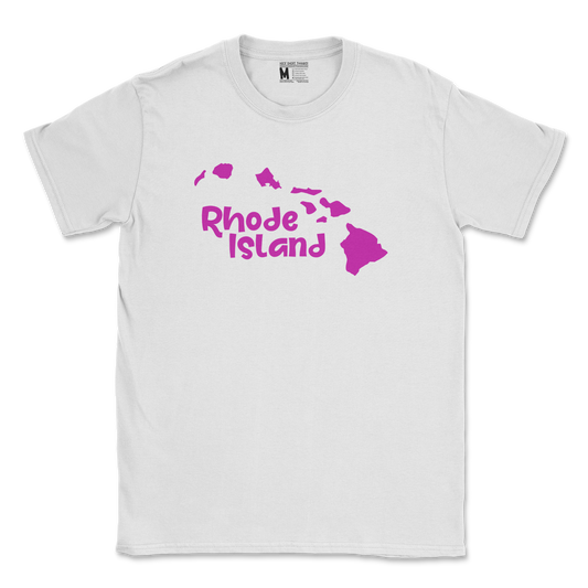 Gildan SoftStyle T-Shirt Rhode Island in White