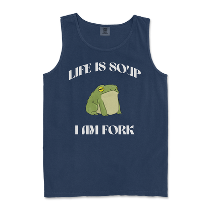 Comfort Colors Tank Top Life is Soup in TrueNavy