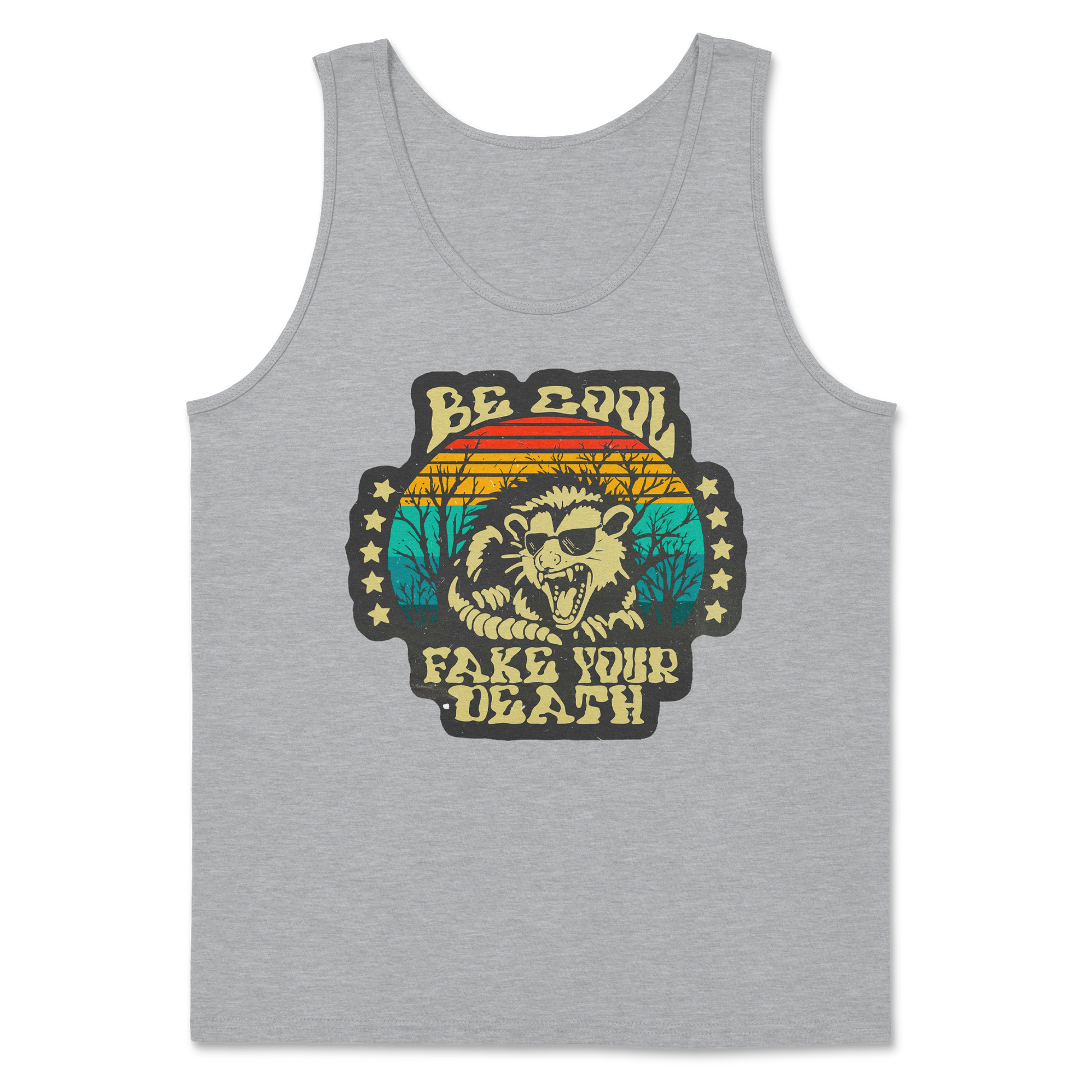 Heavy Blend Tank Top Fake Your Death in Sports Grey