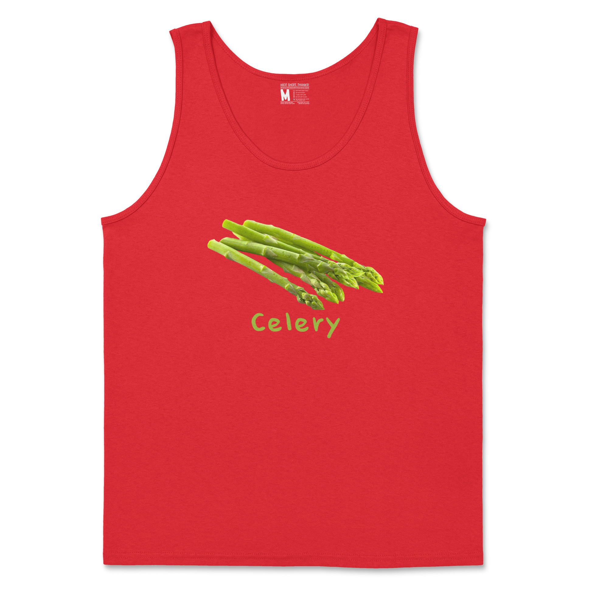 Gildan SoftStyle Tank Top Celery in Red