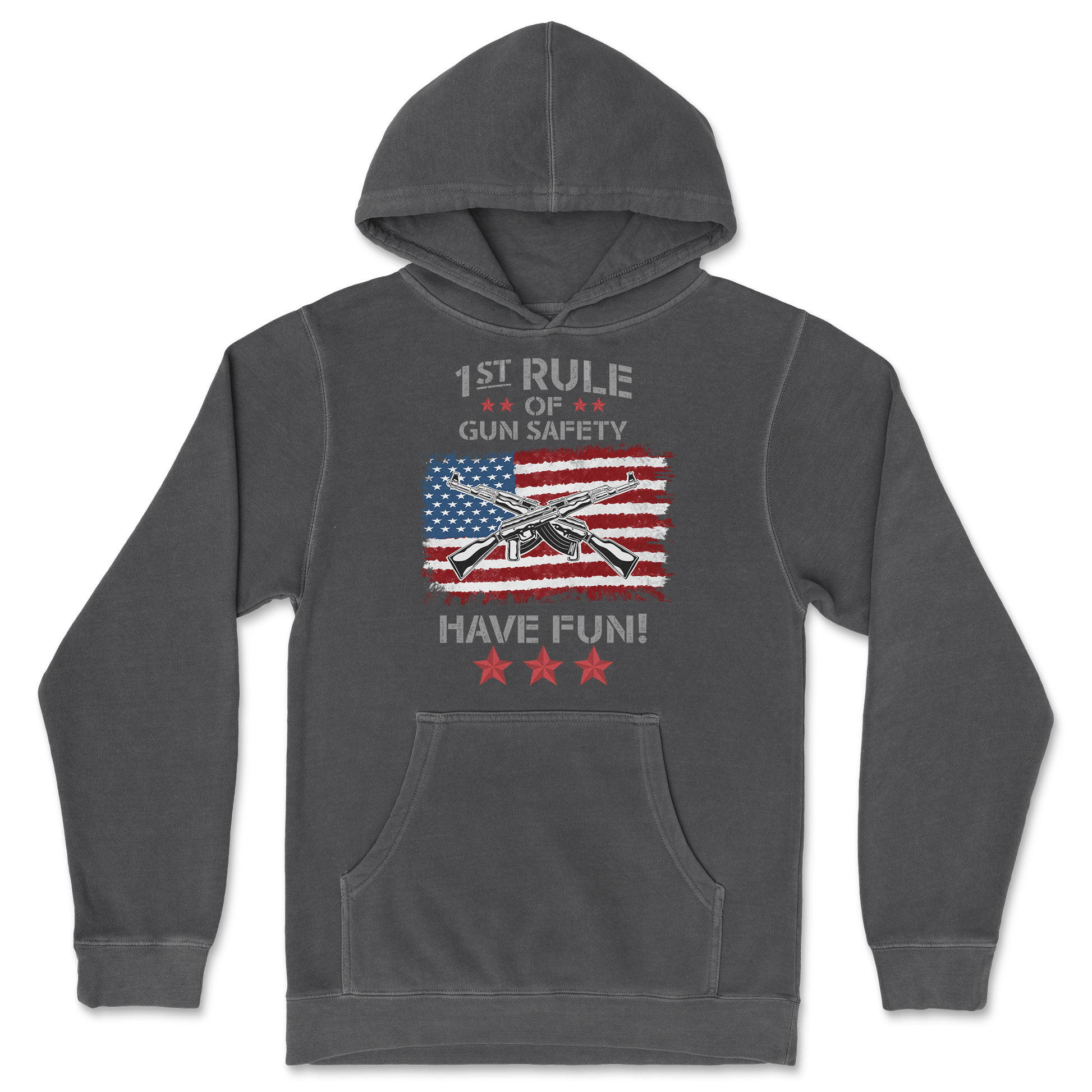 Independent Clothing Co. Hoodie 1st Rule of Gun Safety in Black