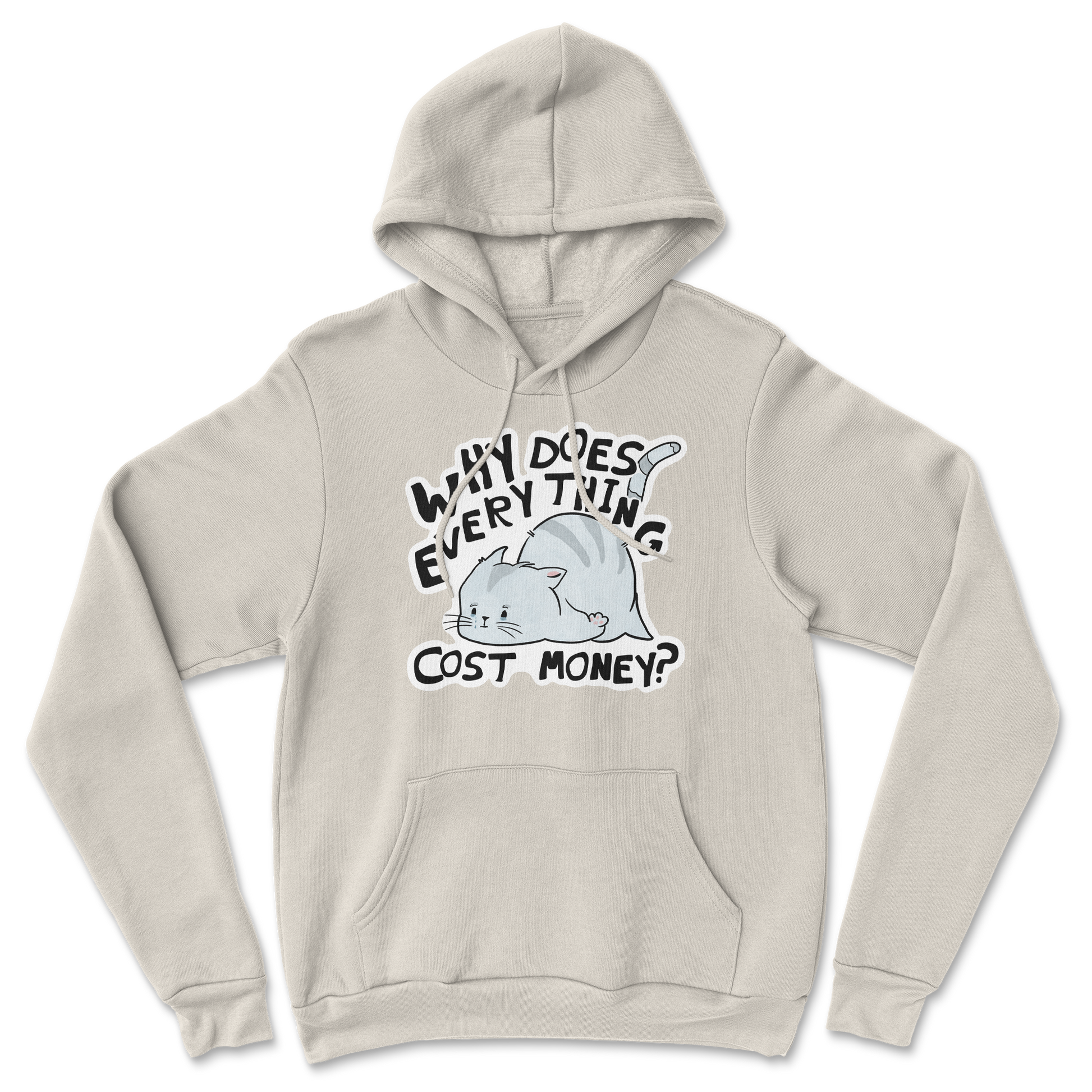 Heavy Blend Hoodie Broke Cat in Sand