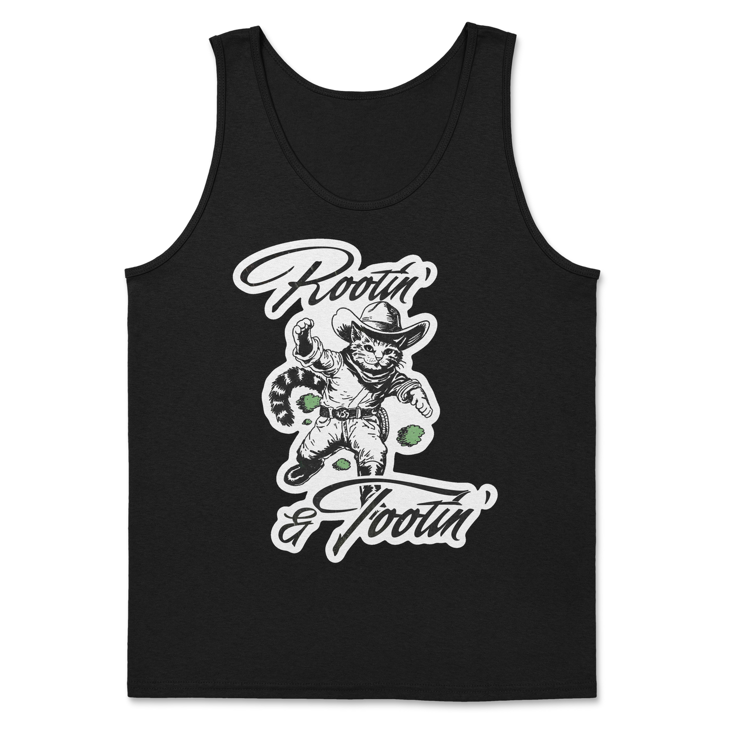 The Nice Shirt Tank Top Rootin Tootin  in Black