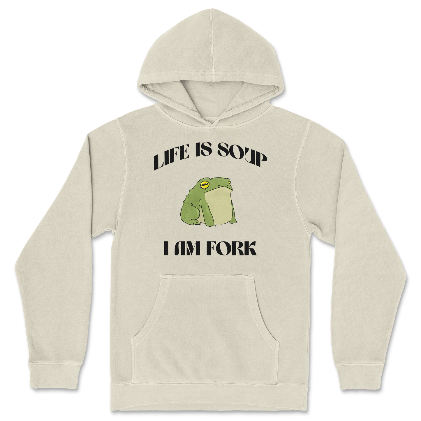 Independent Clothing Co. Hoodie Life is Soup in Ivory