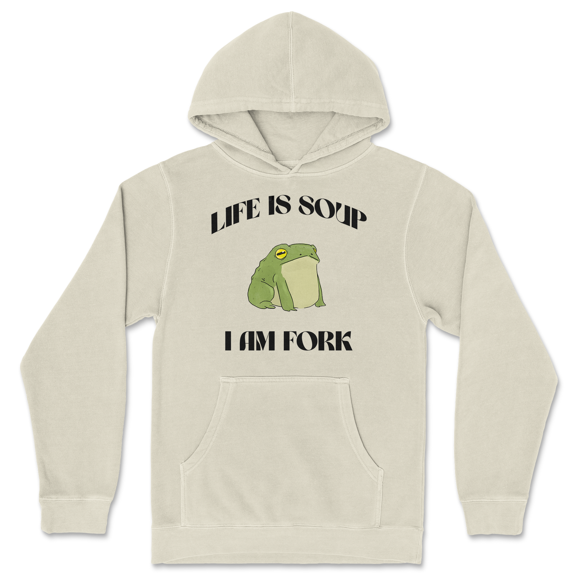 Independent Clothing Co. Hoodie Life is Soup in Ivory