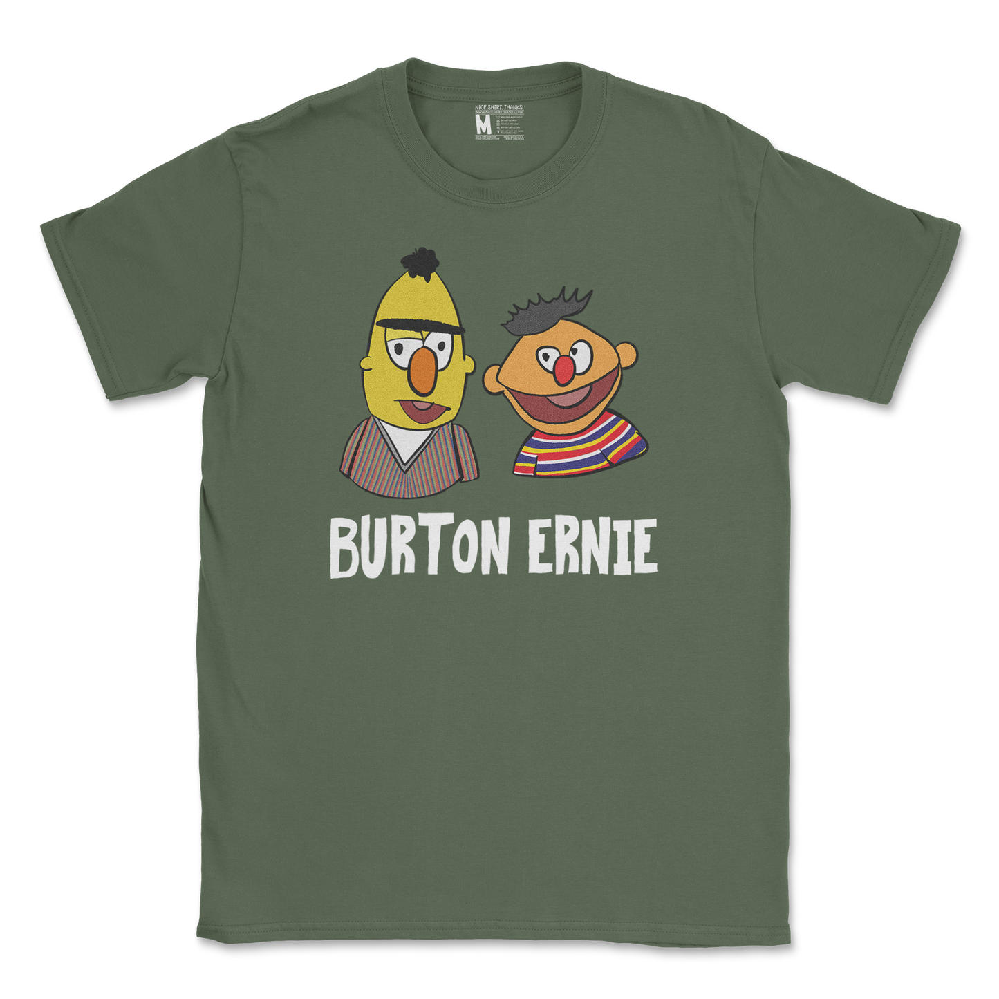 Gildan SoftStyle T-Shirt Burton Ernie in Military Green