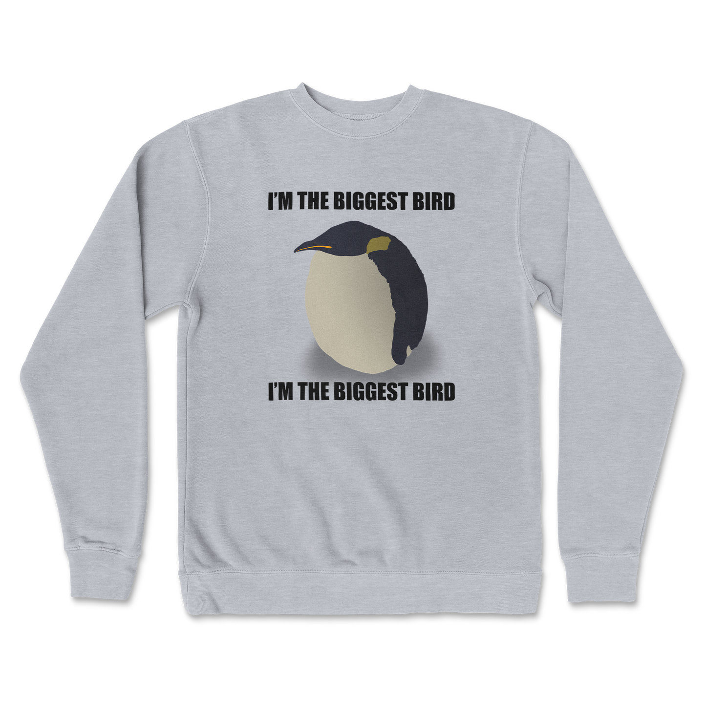 Independent Clothing Co. Crew Neck I Am The Biggets Bird in GreyHeather