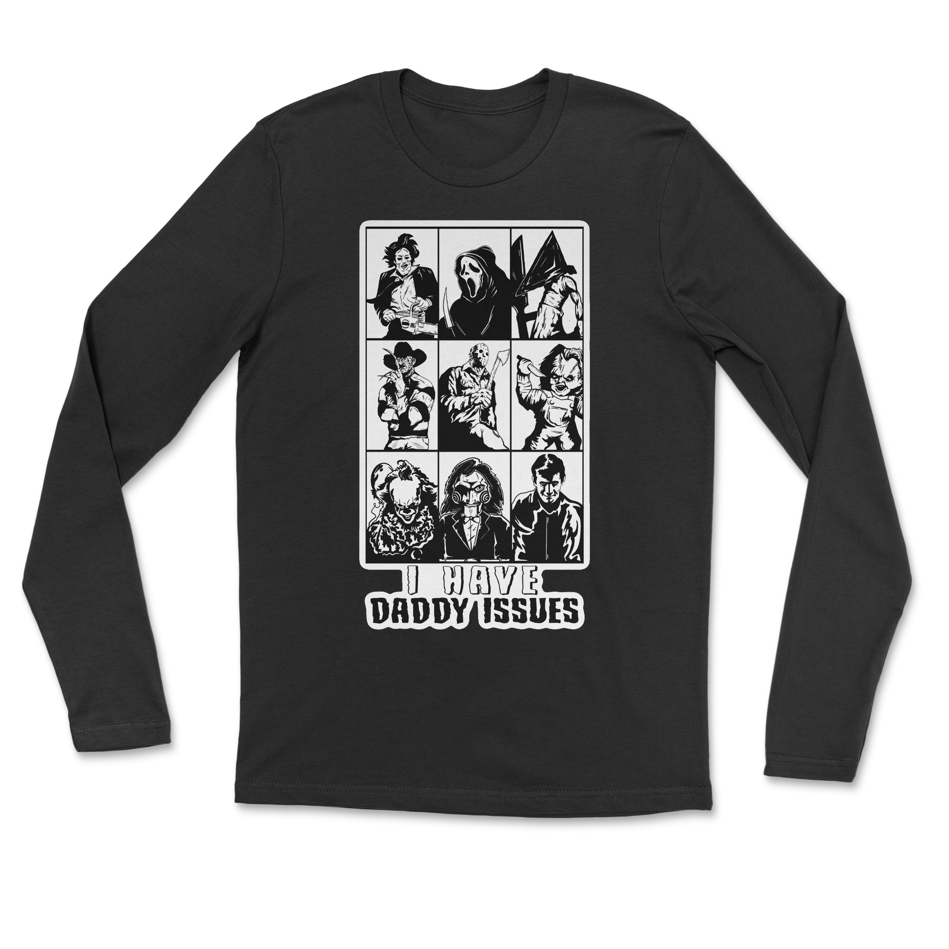 The Nice Shirt Long Sleeve Daddy Issues  in Black