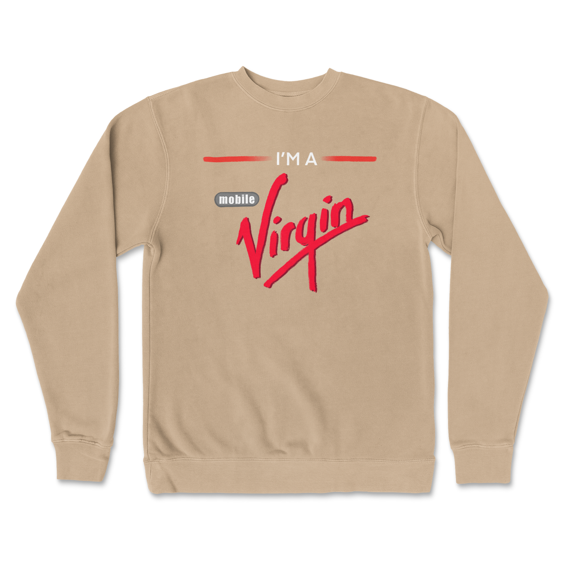 Independent Clothing Co. Crew Neck Mobile Virgin in Sandstone