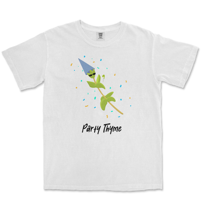 Comfort Colors T-Shirt Party Thyme in White