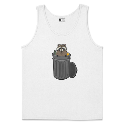 Gildan SoftStyle Tank Top Trash Panda Enthusiast in White