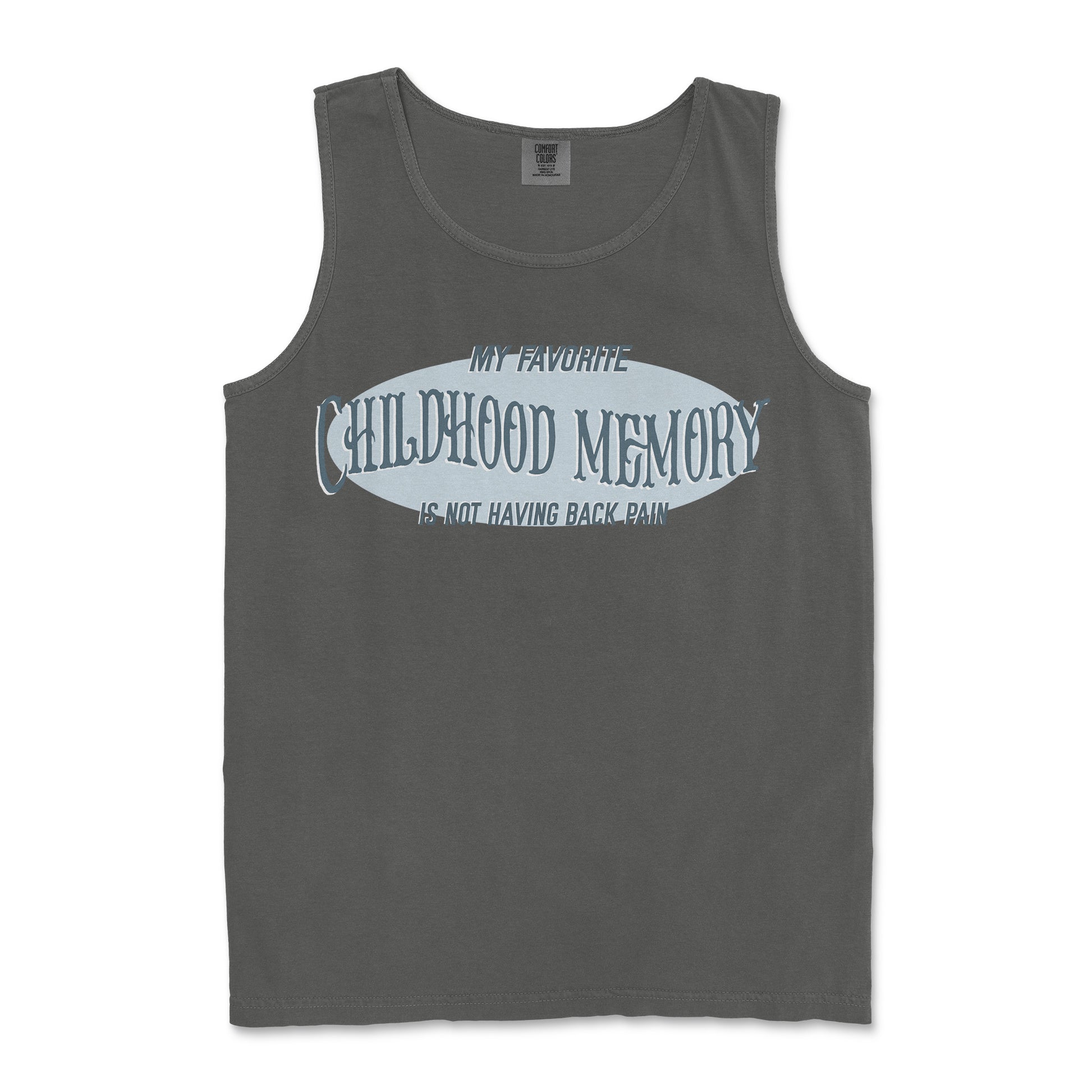 Comfort Colors Tank Top Childhood Memory in Pepper