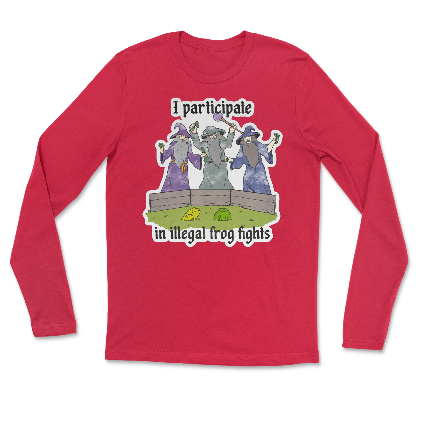 The Nice Shirt Long Sleeve Wizard Activities  in Red