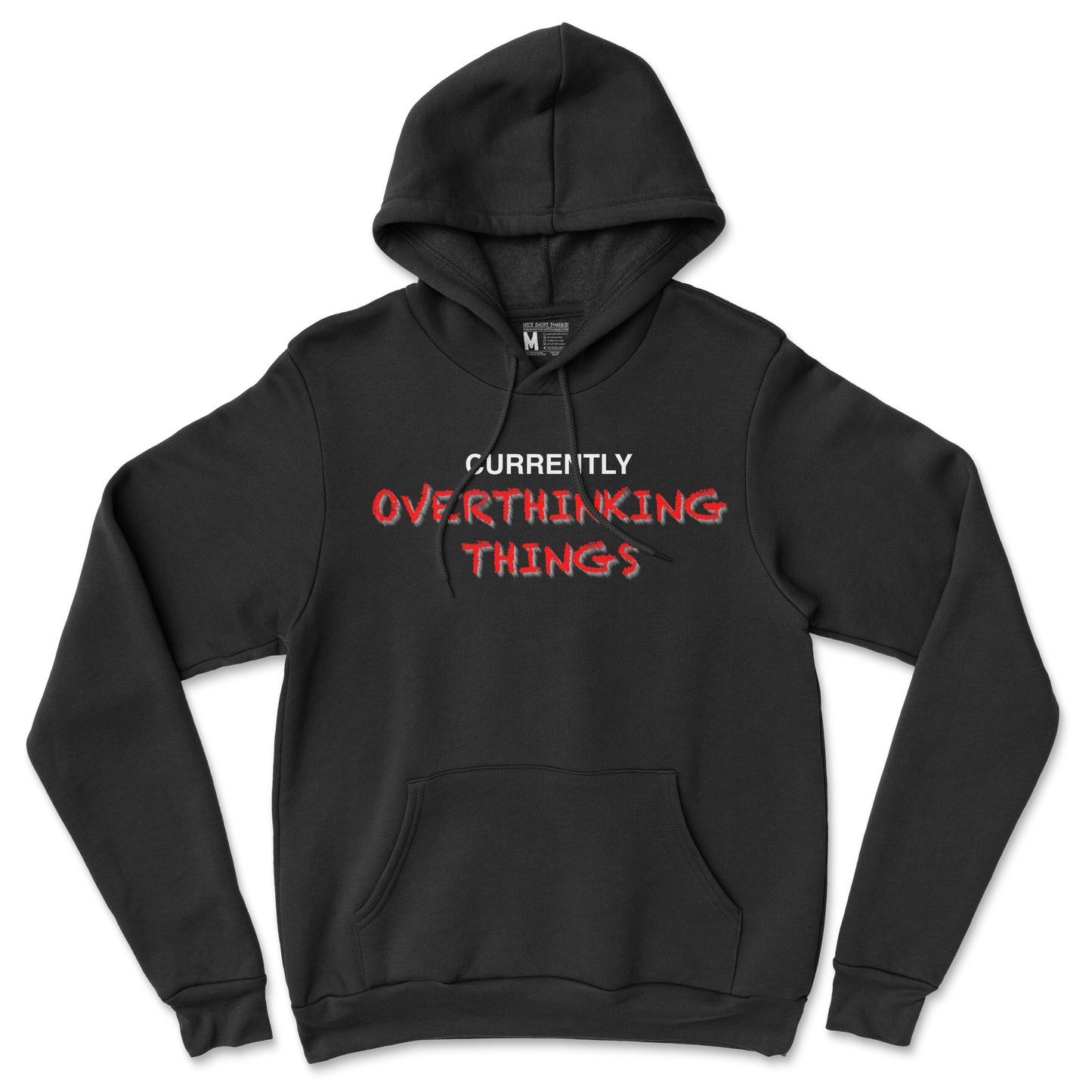 Gildan SoftStyle Hoodie For Our Lil Overthinker in Back