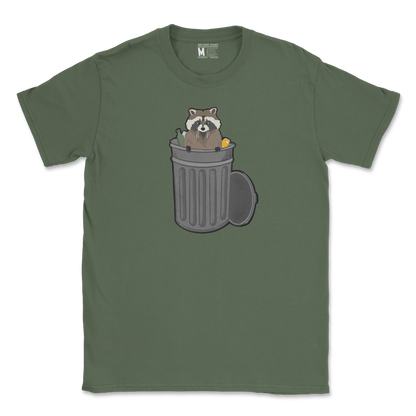 Gildan SoftStyle T-Shirt Trash Panda Enthusiast in Military Green