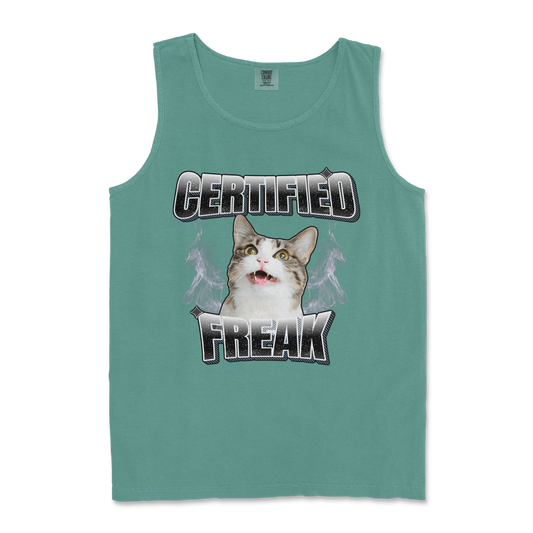 Comfort Colors Tank Top Freaky  in Light-Green