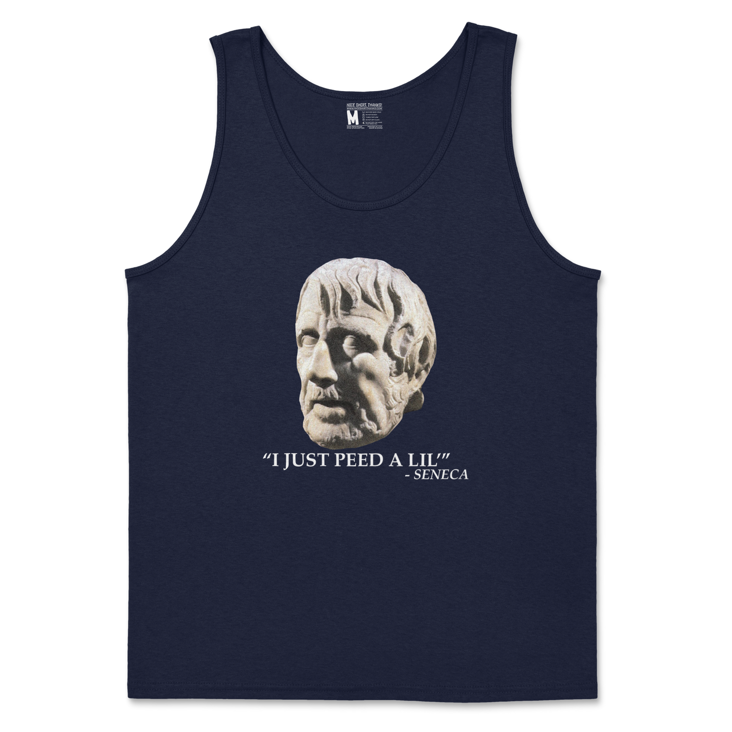 Gildan SoftStyle Tank Top Seneca Pee in Navy