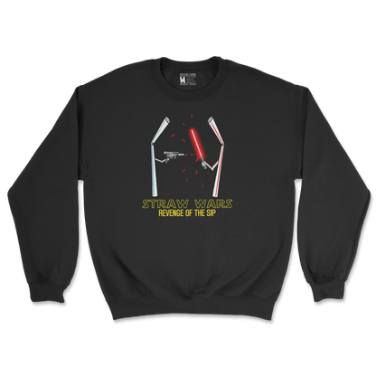 Gildan SoftStyle Crew Neck Straw Wars in Black