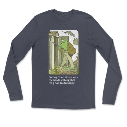 The Nice Shirt Long Sleeve Frog and Toad  in Navy