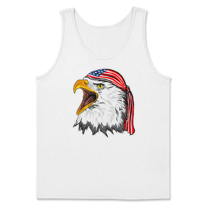Heavy Blend Tank Top Freedom Eagle in White