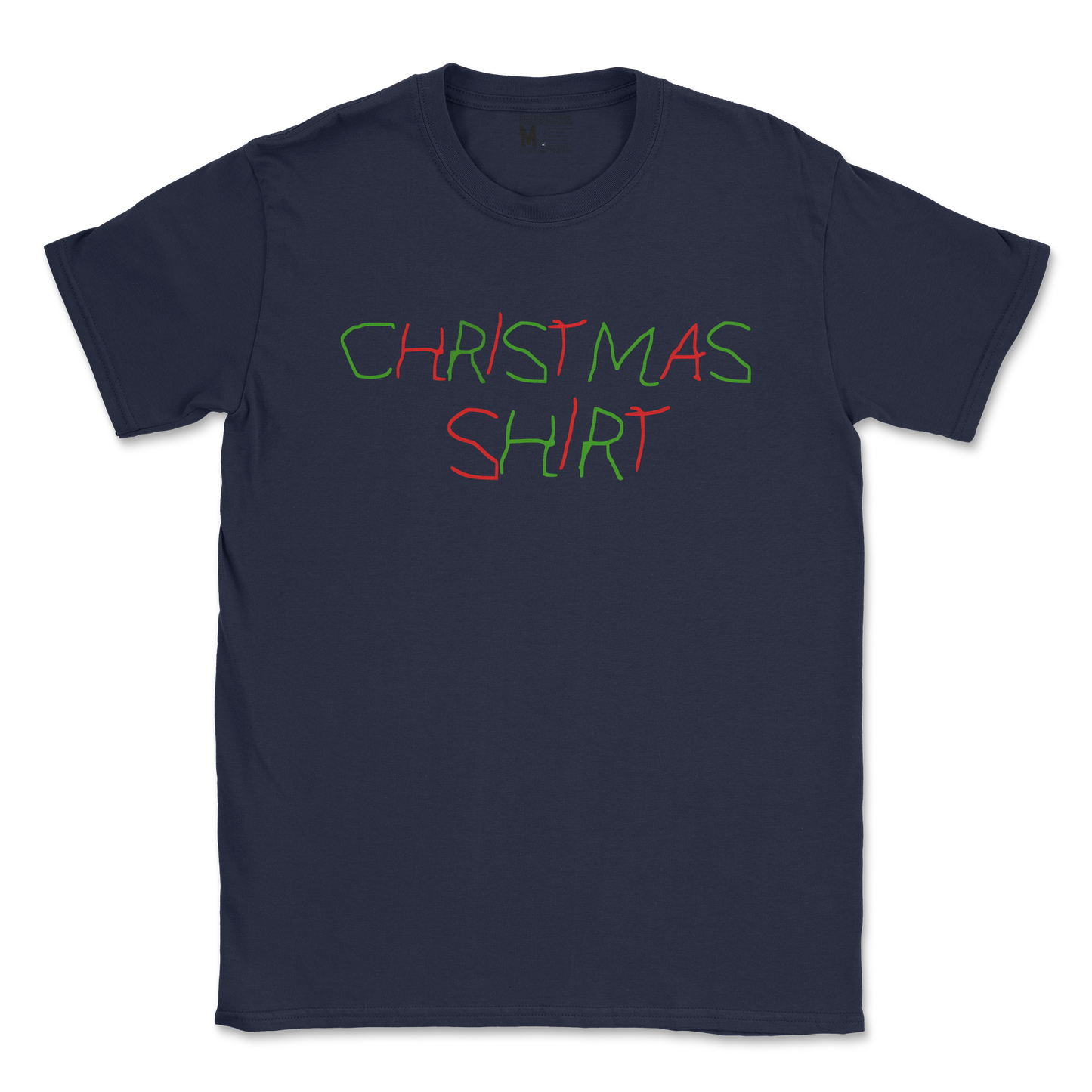 Gildan SoftStyle T-Shirt Christmas Shirt in Navy