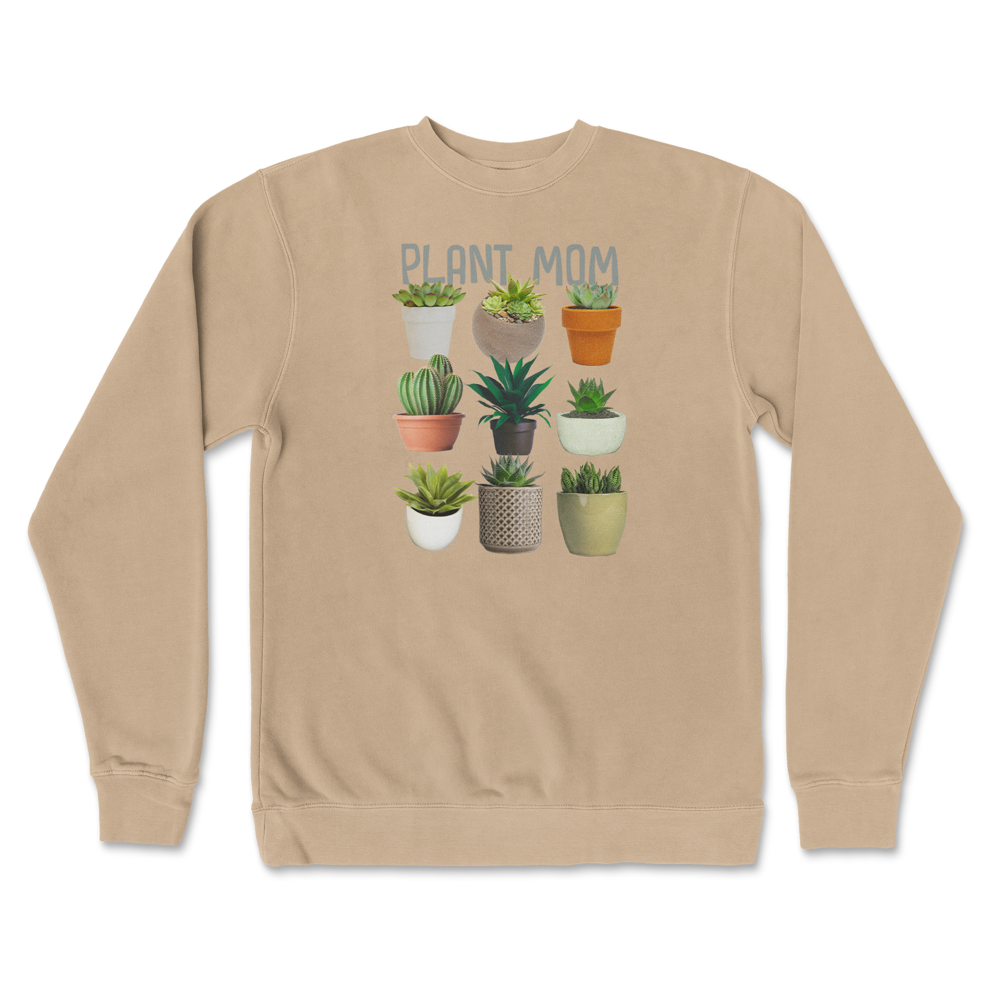 Independent Clothing Co. Crew Neck Plant Mom in Sandstone