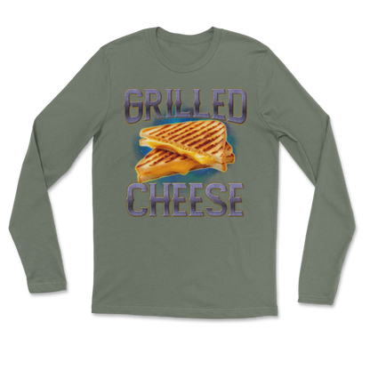 The Nice Shirt Long Sleeve Grilled Cheese  in Military-Green