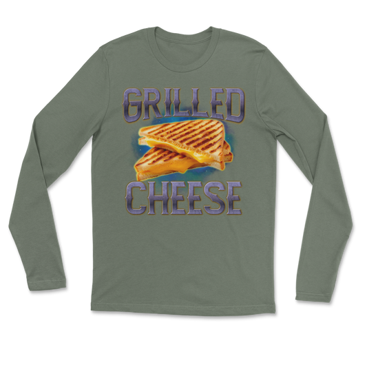 The Nice Shirt Long Sleeve Grilled Cheese  in Military-Green