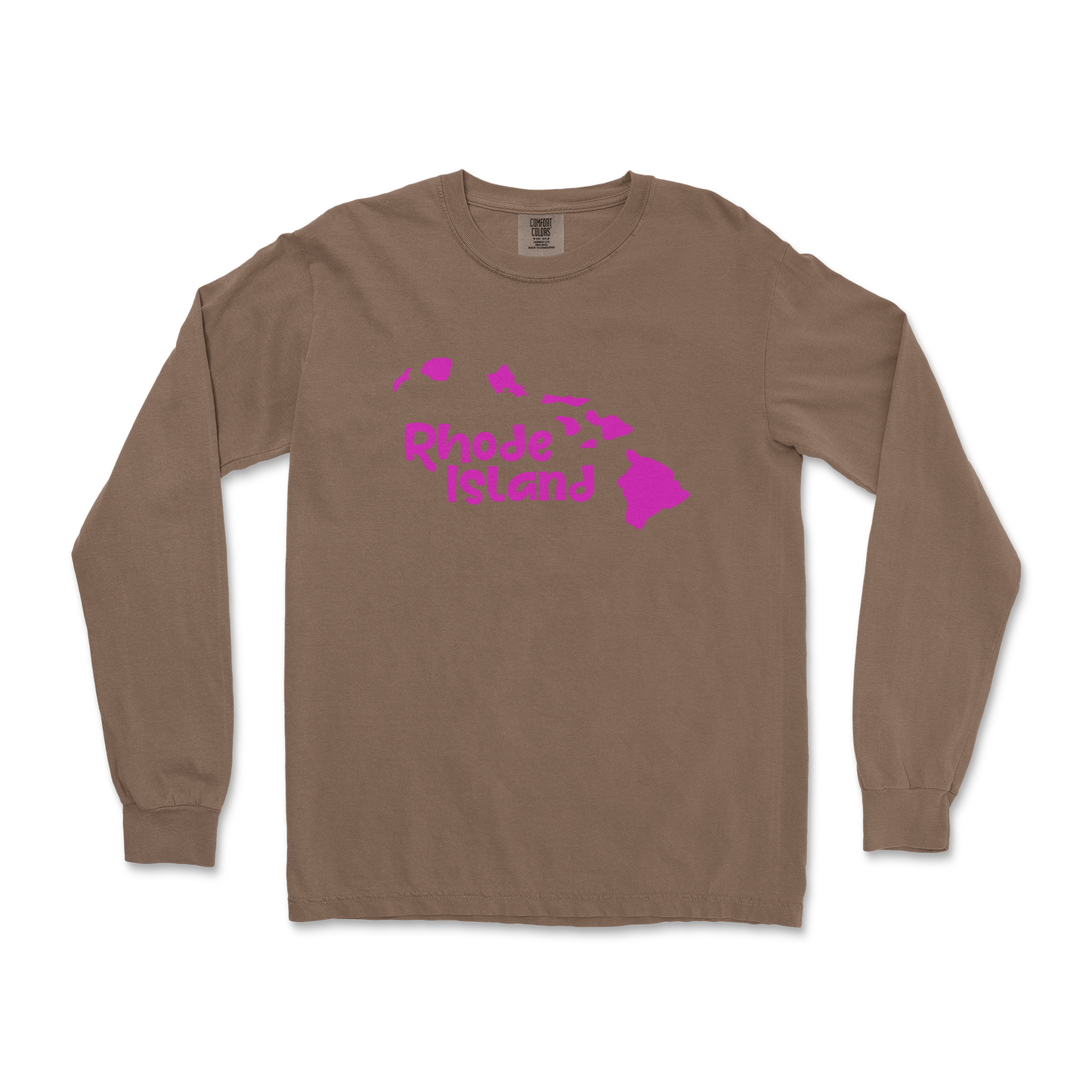 Comfort Colors Long Sleeve Rhode Island in Espresso