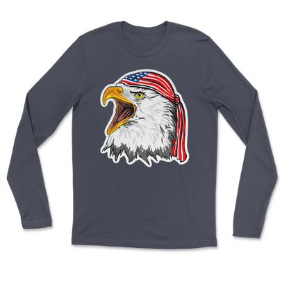 Heavy Blend Long Sleeve Freedom Eagle in Navy