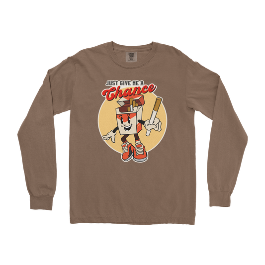 Comfort Colors Long Sleeve Vintage Cigarette in Espresso