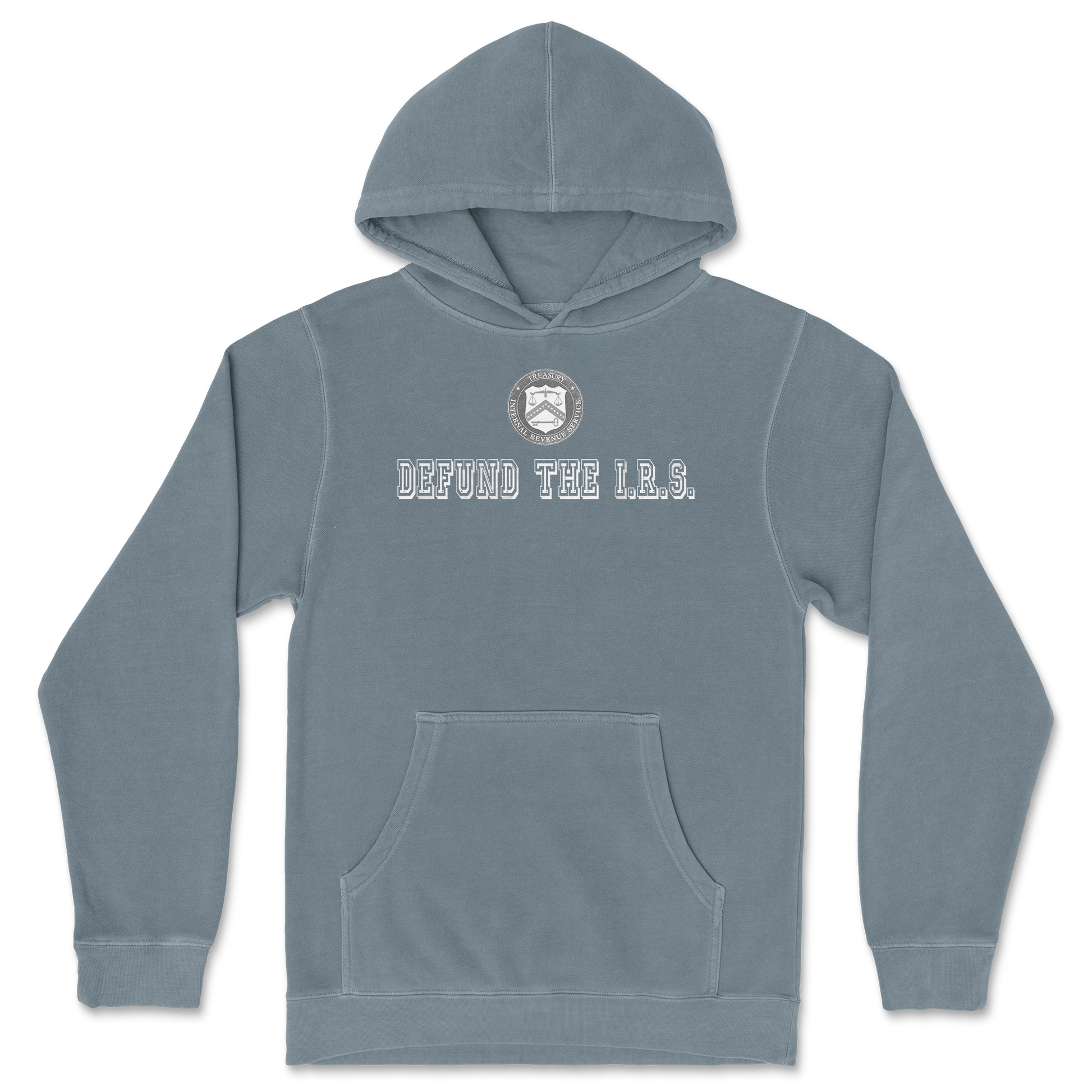 Independent Clothing Co. Hoodie Defund The I.R.S. in BlueMagic