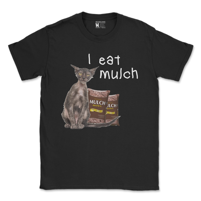 Gildan SoftStyle T-Shirt I Eat Mulch in Black