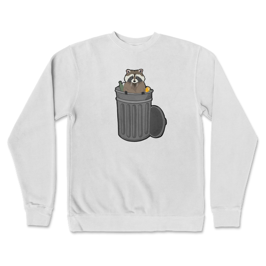 Independent Clothing Co. Crew Neck Trash Panda Enthusiast in White