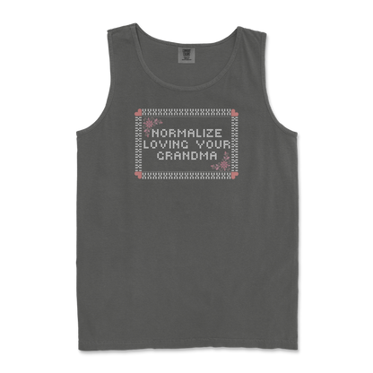 Comfort Colors Tank Top Cross Stitch in Pepper