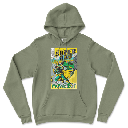 Gildan SoftStyle Hoodie Super Dad in Military-Green