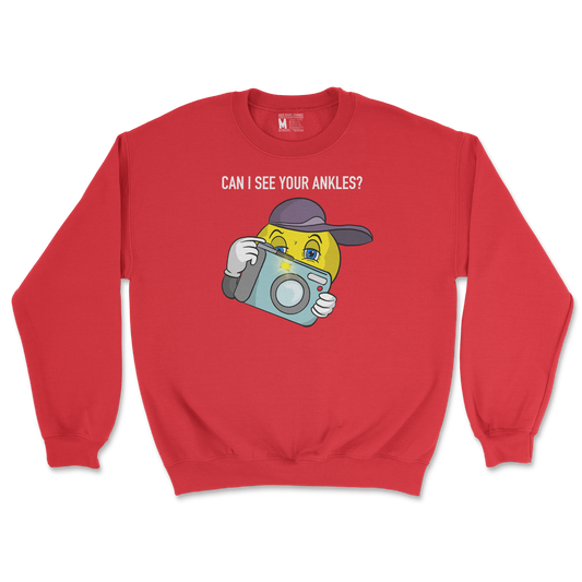 Gildan SoftStyle Crew Neck Let Me See Your Ankles in Red