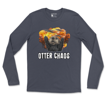 Gildan SoftStyle Long Sleeve Otter Chaos in Navy