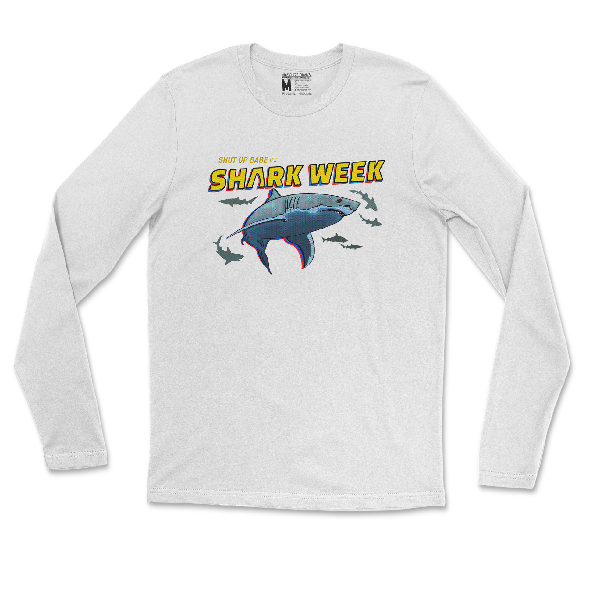 Gildan SoftStyle Long Sleeve in White