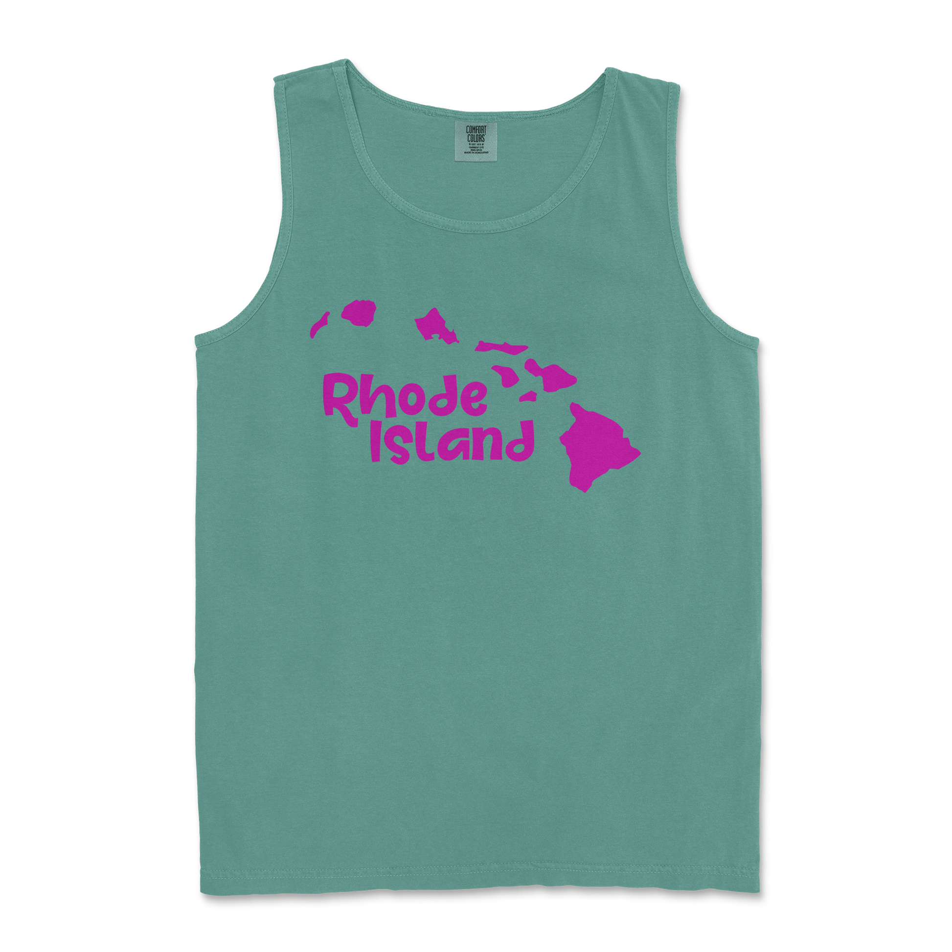 Comfort Colors Tank Top Rhode Island in LightGreen