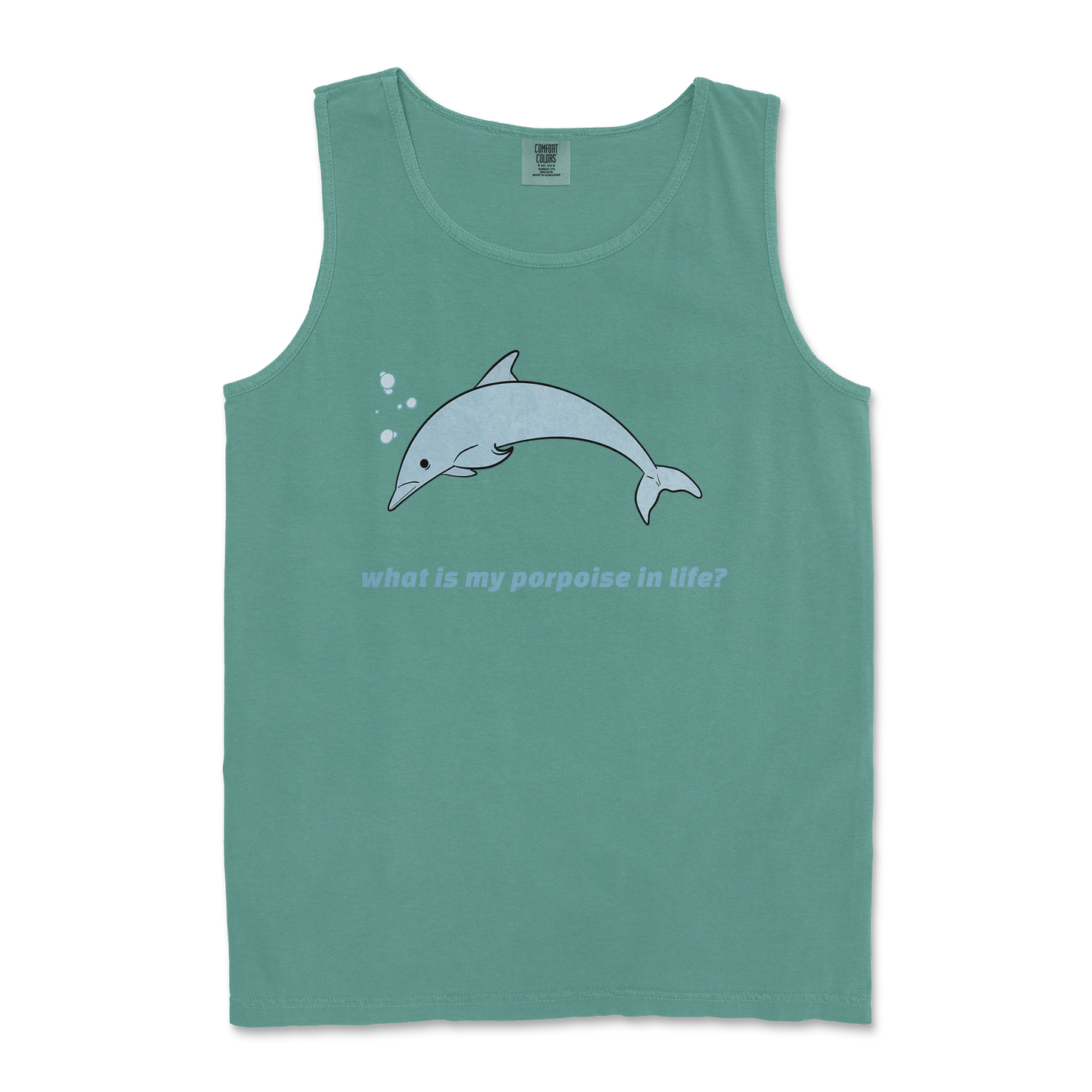 Comfort Colors Tank Top Porpoise in LightGreen