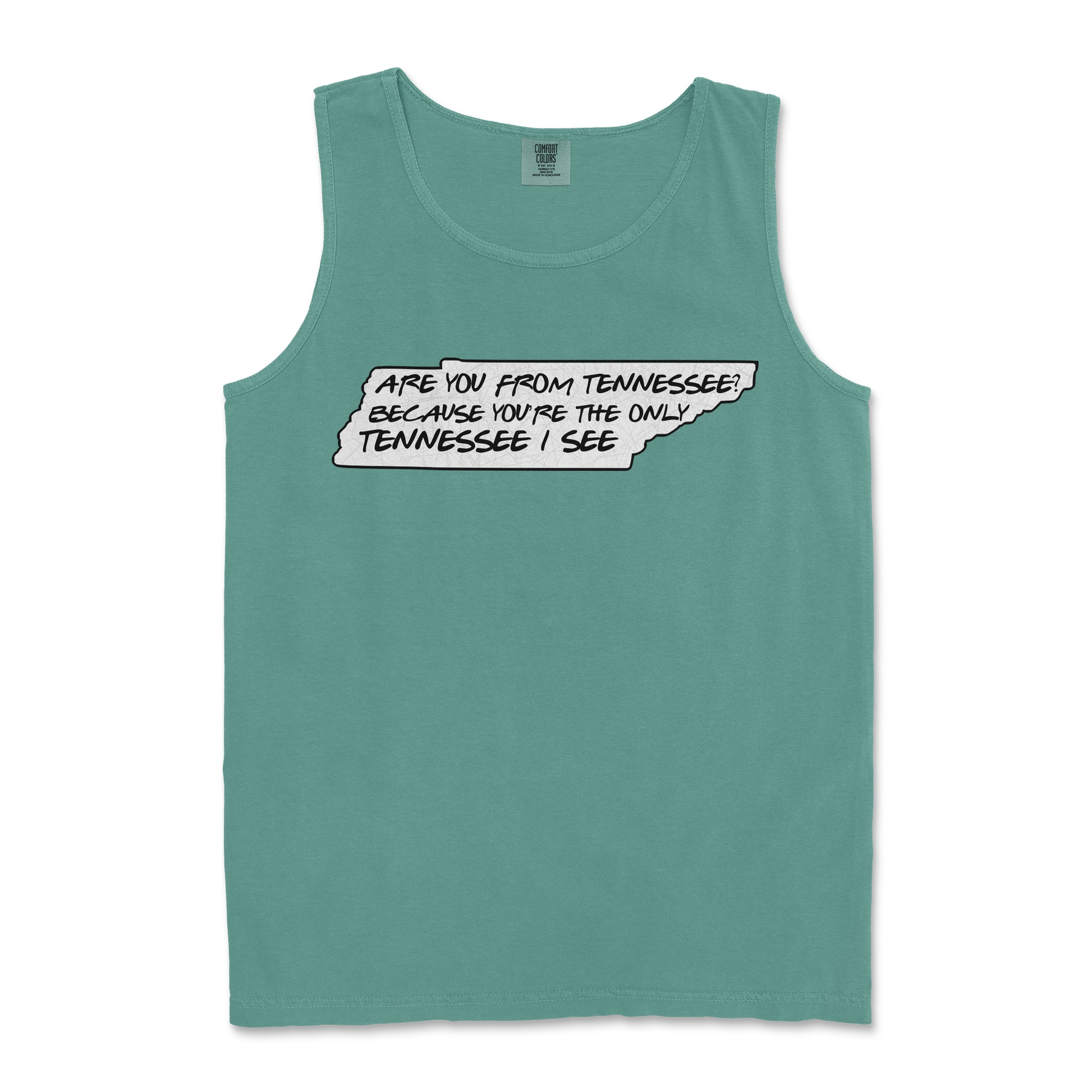 Comfort Colors Tank Top Tennessee in LightGreen