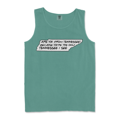 Comfort Colors Tank Top Tennessee in LightGreen