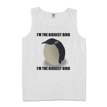 Comfort Colors Tank Top I Am The Biggets Bird in White