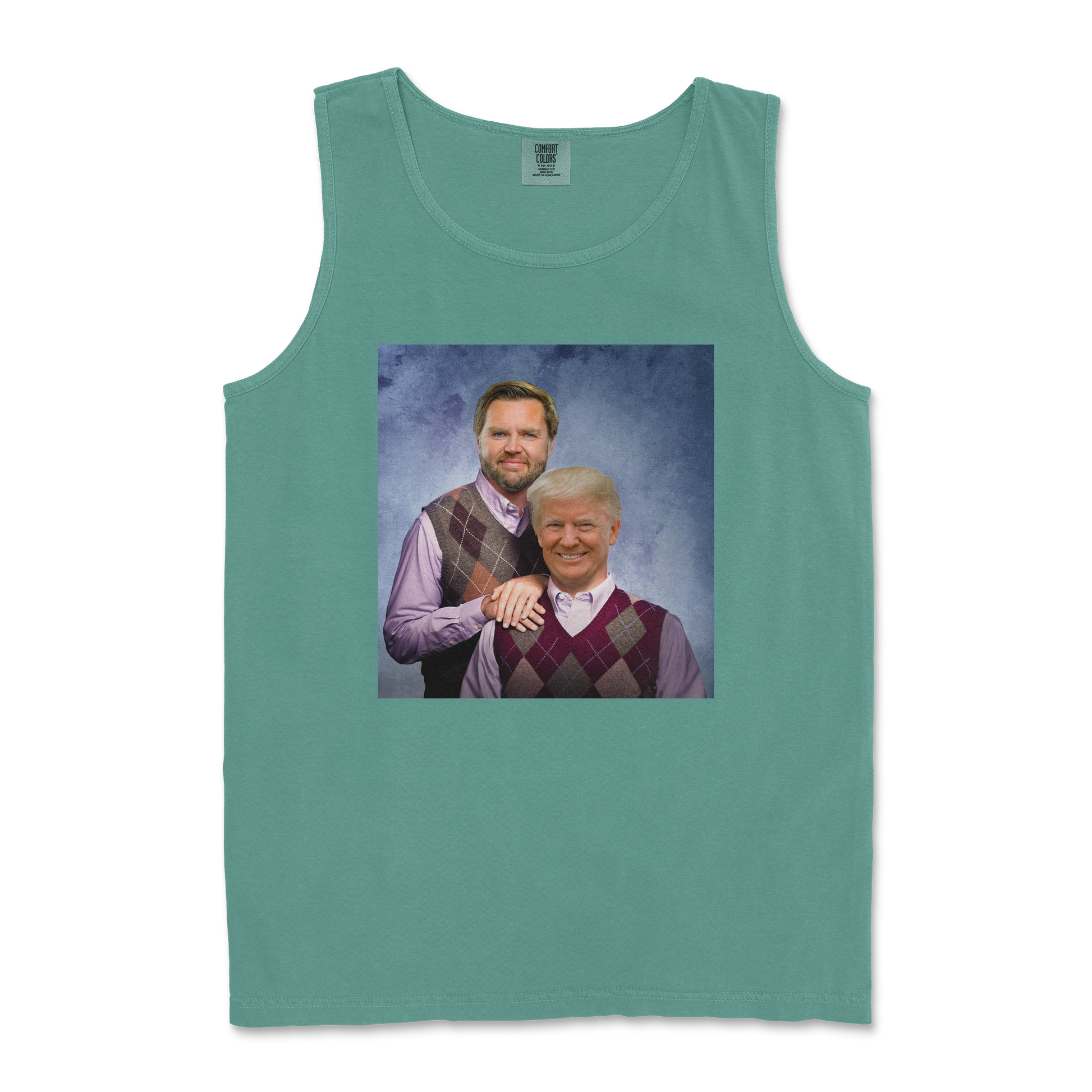 Comfort Colors Tank Top Step Brothers  in Light-Green