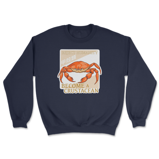 Heavy Blend Crew Neck Embrace the Crab in Navy