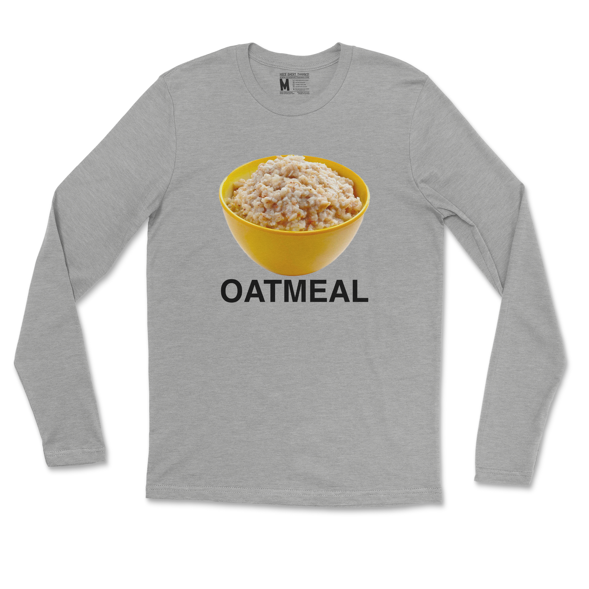 Gildan SoftStyle Long Sleeve Oatmeal in Sports Grey