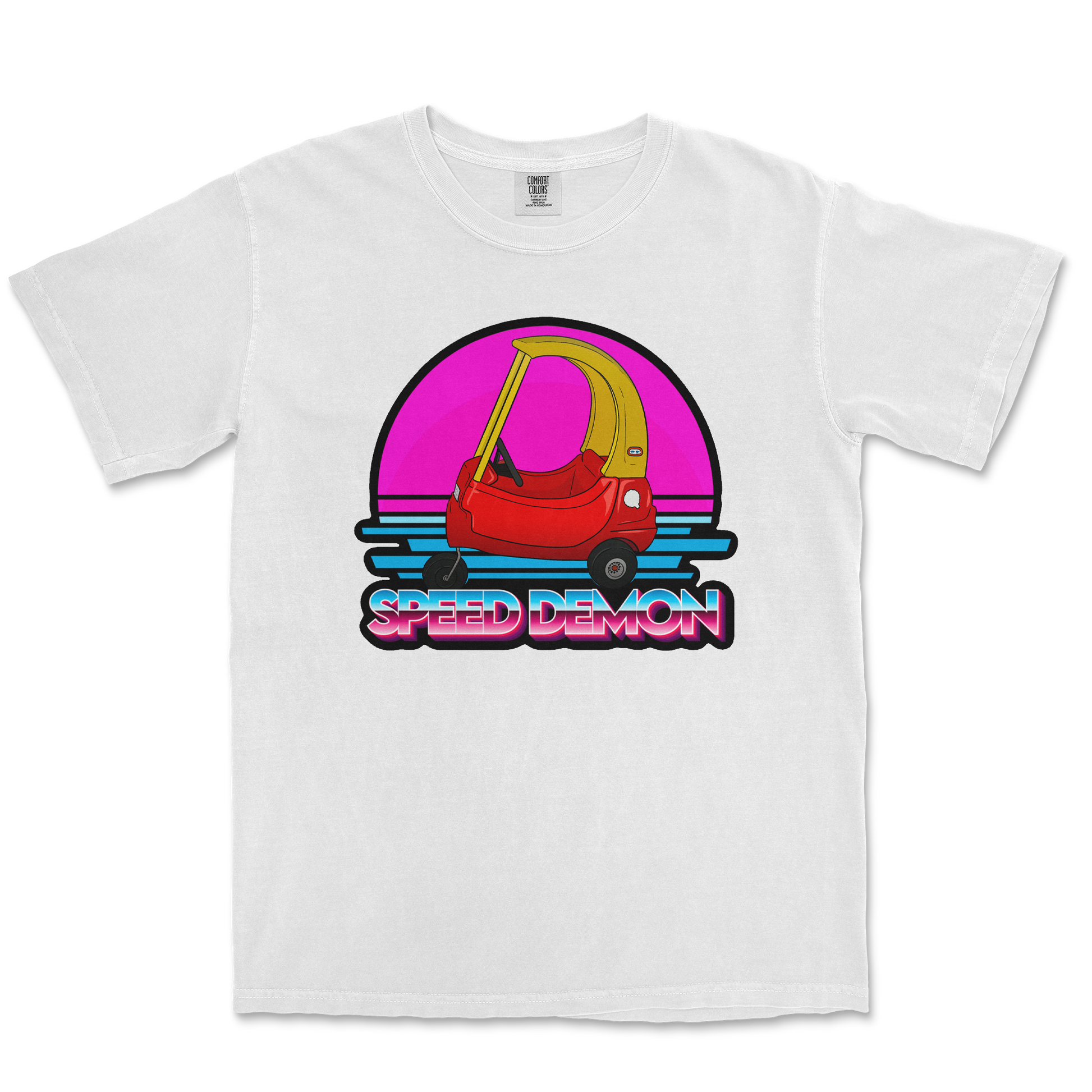 Comfort Colors T-Shirt Speed Demon  in White